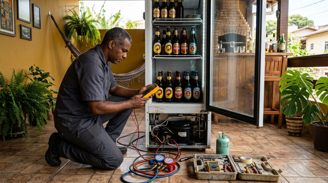 Conserto de placa eletrônica de cervejeira no Centro, Palmas‑TO